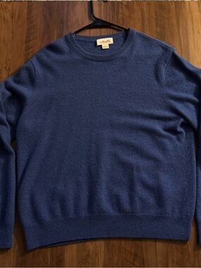 William Rast Men's Navy Crewneck Pullover